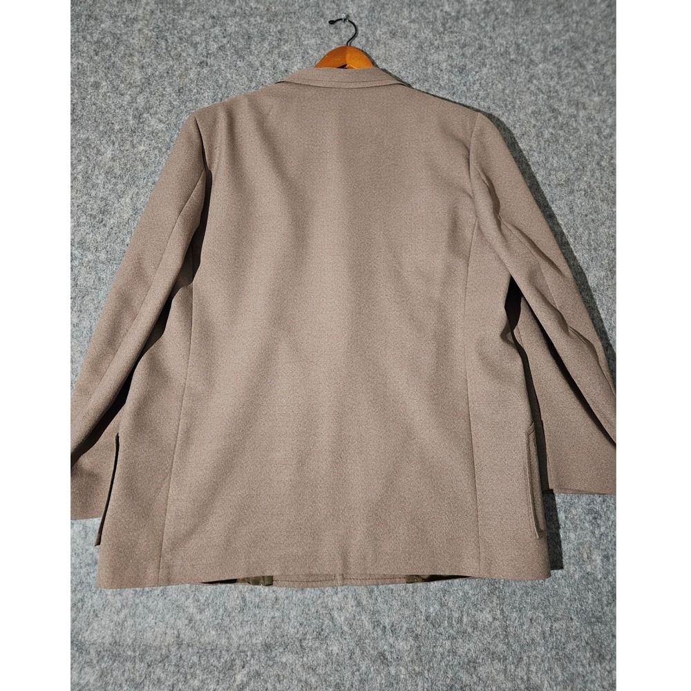 V-Line Clothes Sport Coat Mens Brown Vintage Union Made 70s Blazer - Picture 2 of 10